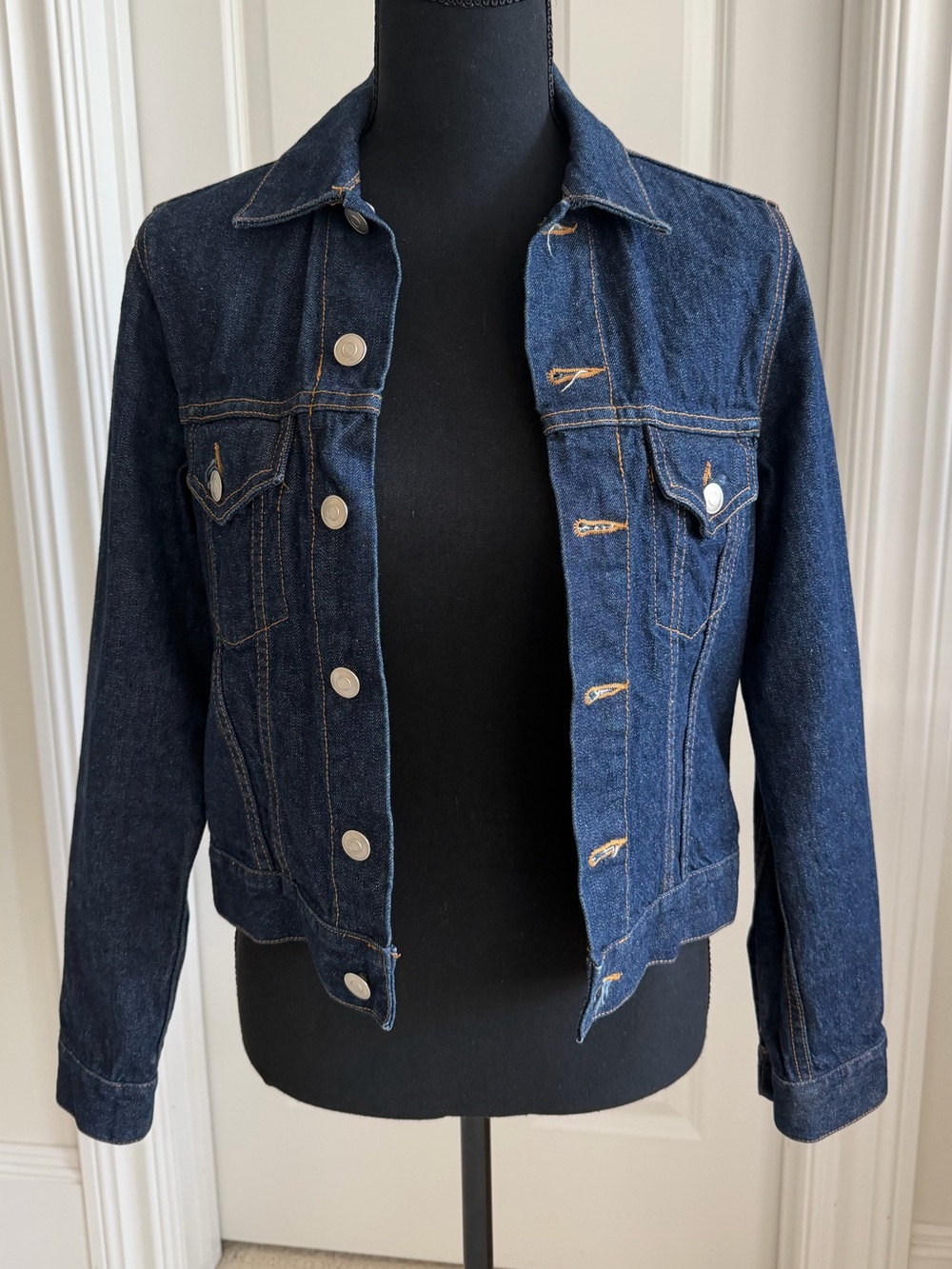 Chaiken & Capone Dark Wash Denim Jacket in size 4